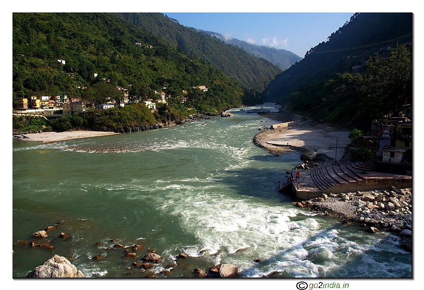 Karanprayag joining of two rivers