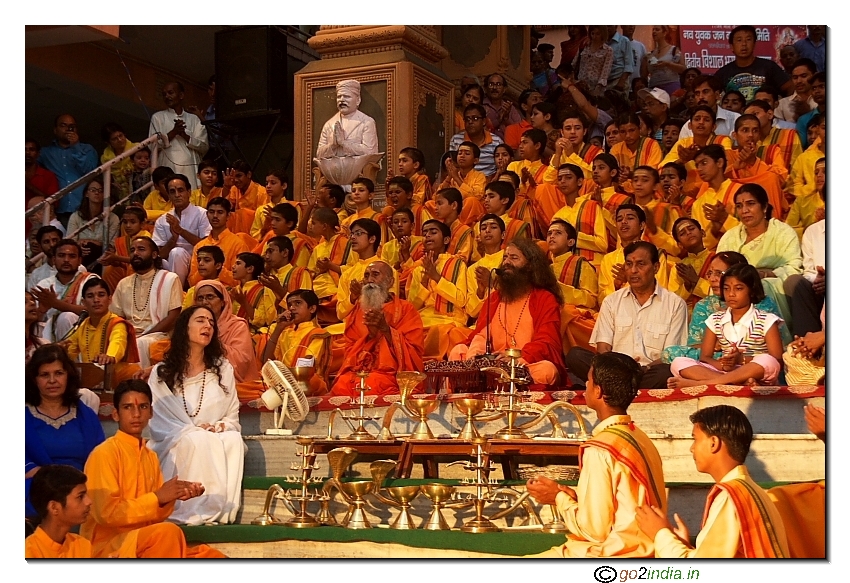 Rishikesh Ganga Arathi in Evening 