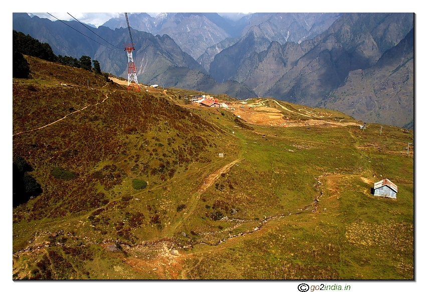 Auli slops in summer 