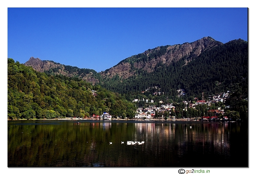 Deep water of Naini Lake at Nainital