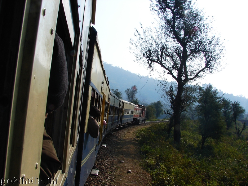 Train at a curve