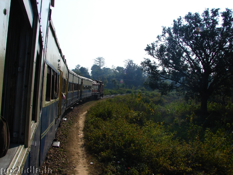 Train at a curve