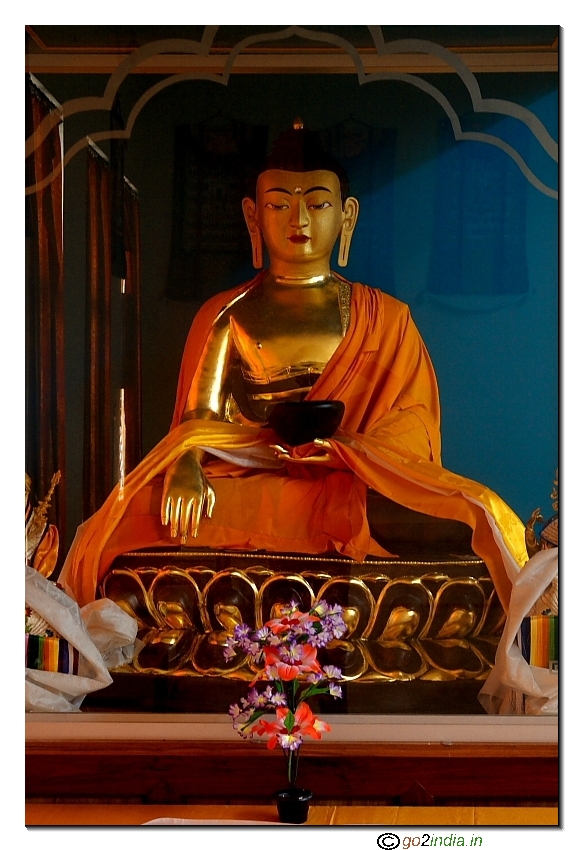Statue inside Monastery at Manali 