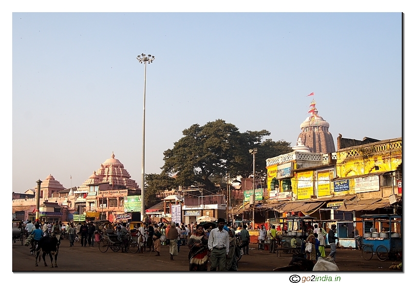 Temple during morning hours 