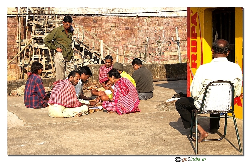 Gathering near Puri temple
