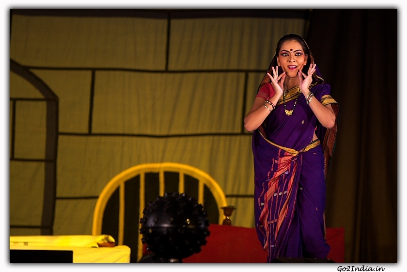 expressions of Kuchupudi dancer