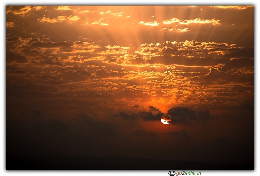 pattern of clouds during Sun rise