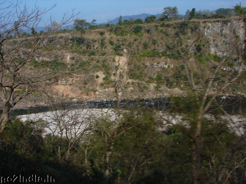Train and river