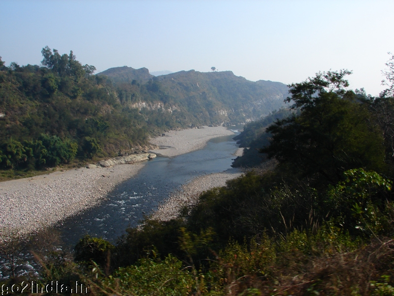 Train and river