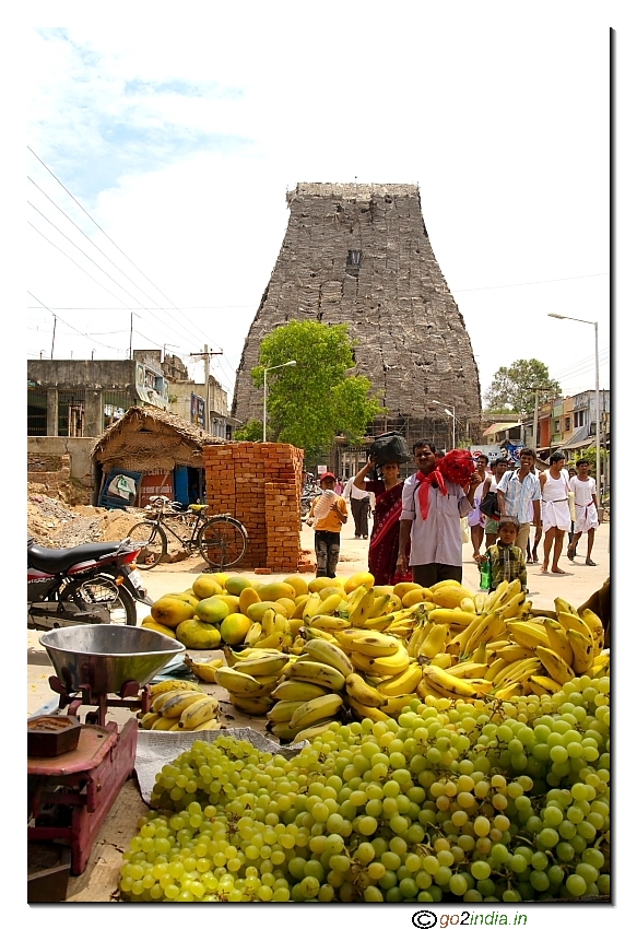 Sri Varadaraja Perumla temple main entrance from the market