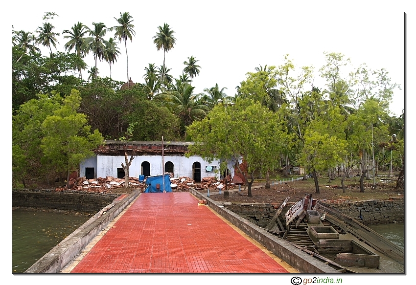 Jetty at Viper Island in Andaman and Nicobar