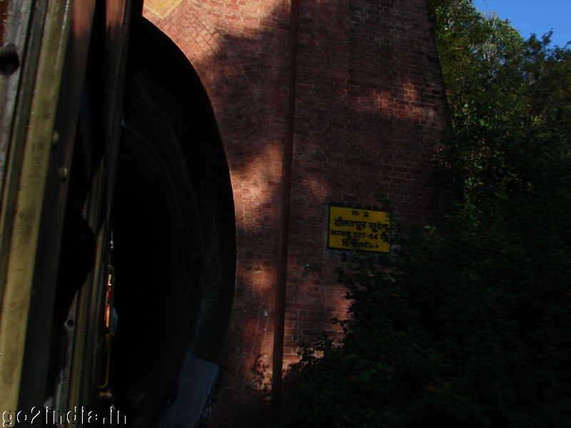 Entering a tunnel