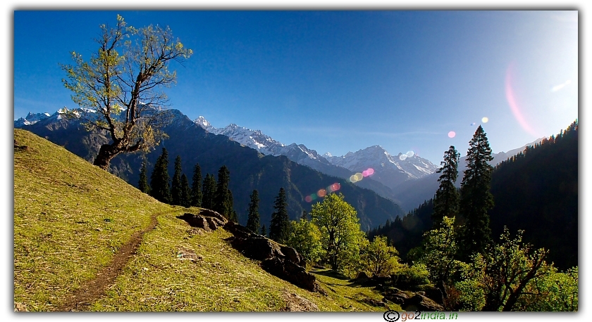 Landscape before Zirmi camp site