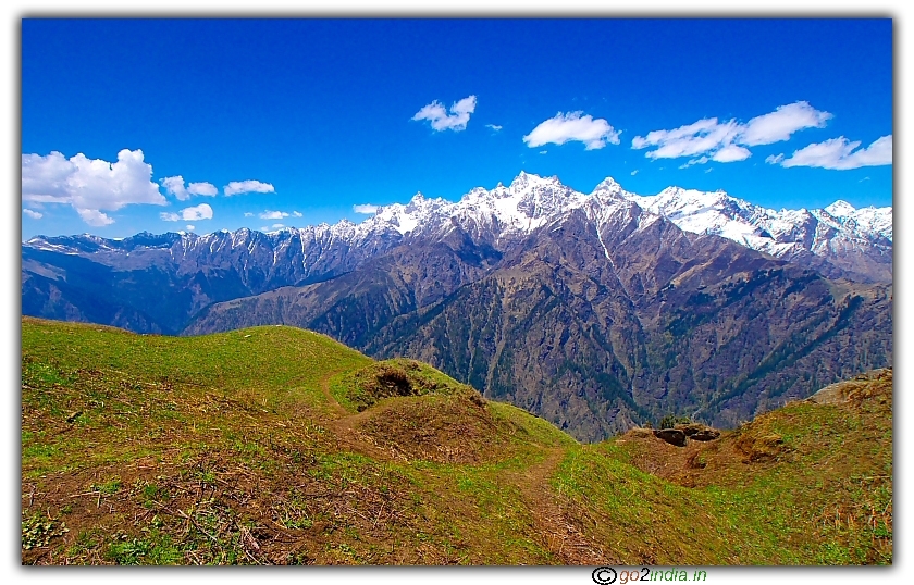 Towards Kullu valley from before Tila lotni