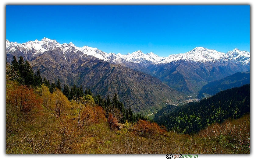 Gorgeous colors of nature at Himalayas
