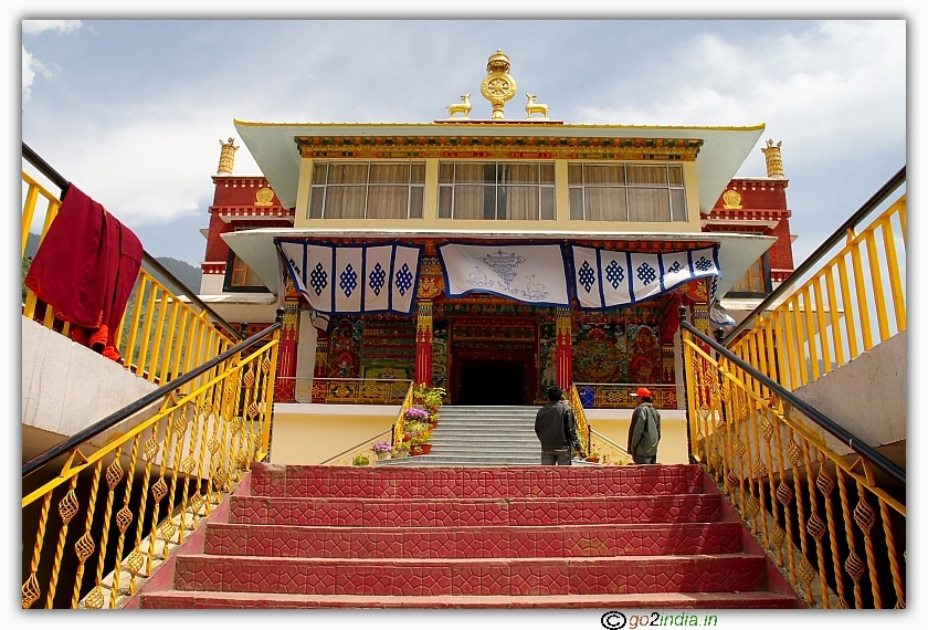 Steps in front of main prayer hall and the front view