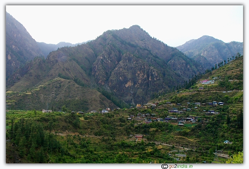 Parvati Valley range from Bhuntar and Kasol