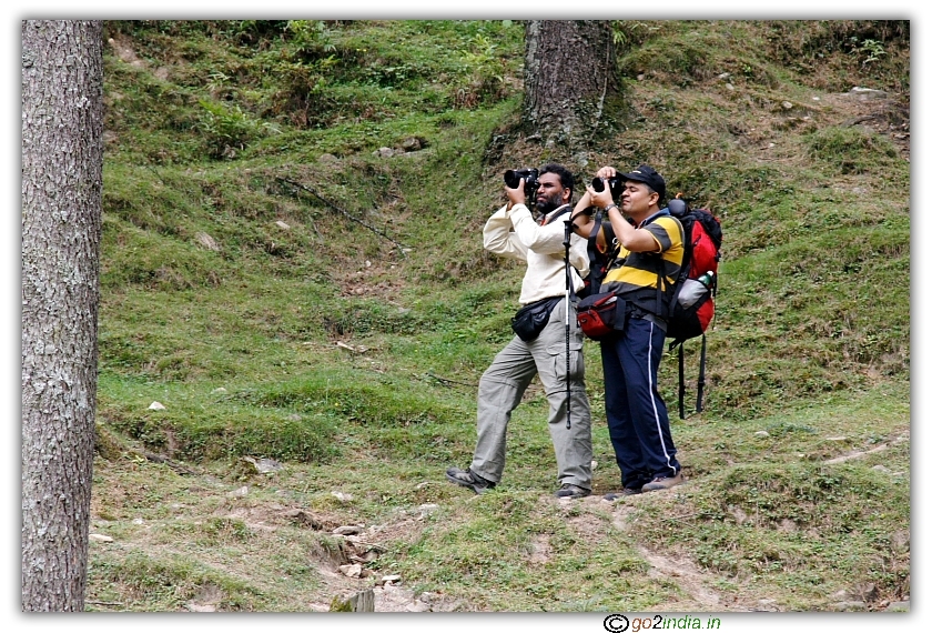 Subhash and Anu taking photo