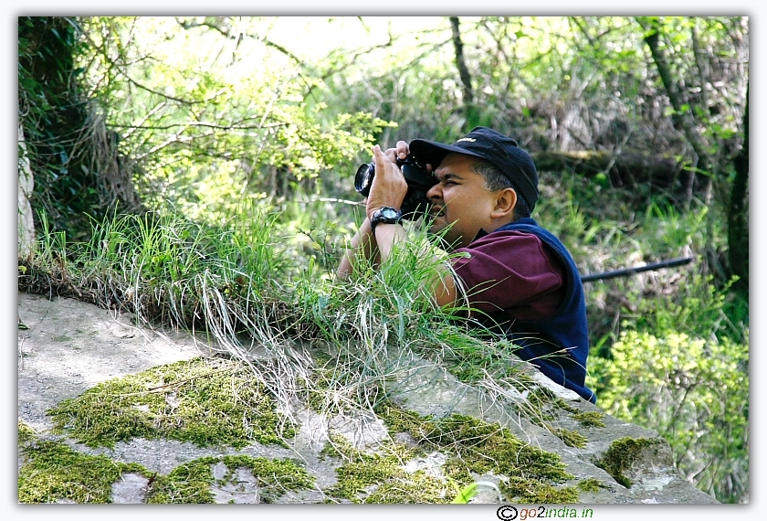Anu Jain taking photo