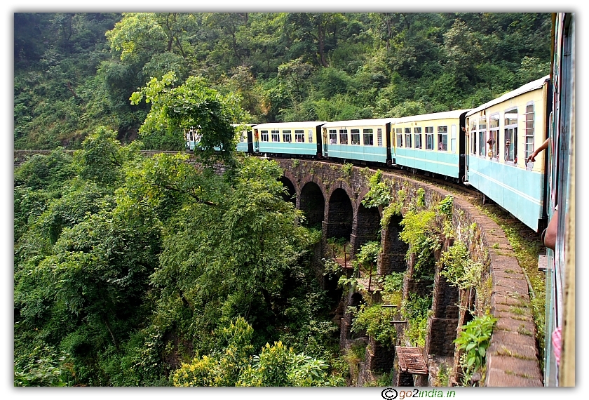 Himalayan Queen over a bridge 