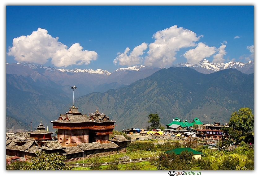 Bhimakali temple from a distance 