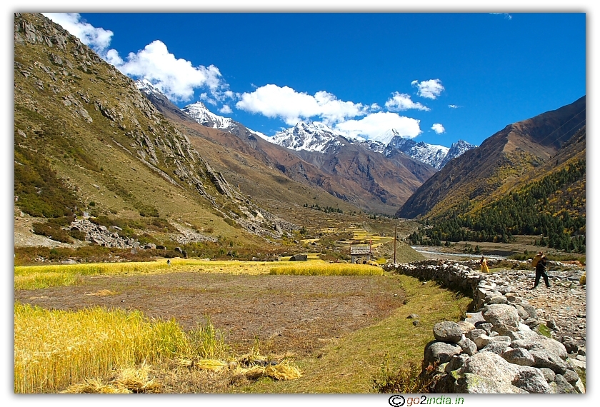 Road to Chitkul village in Himachal Pardesh 