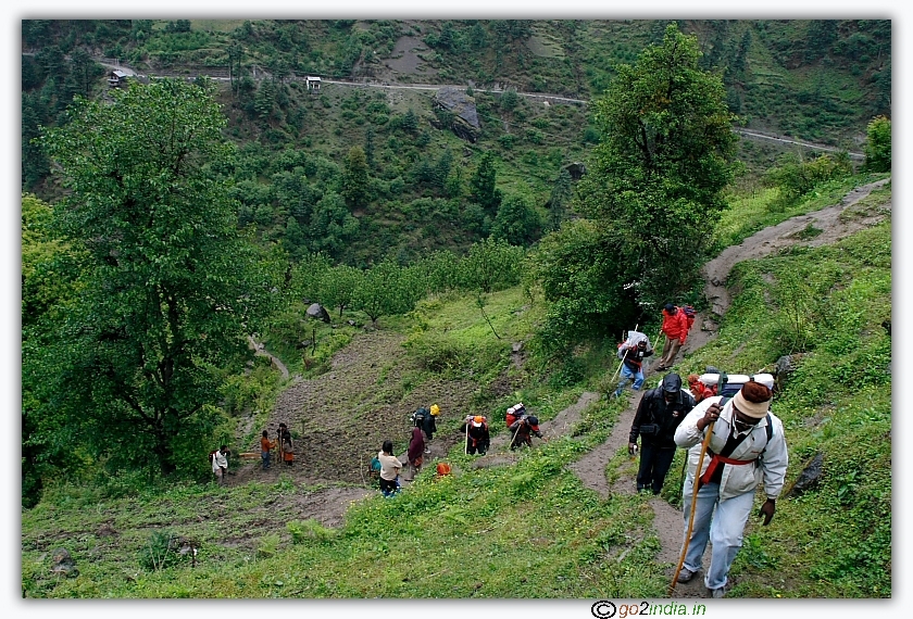 Difficult trekking routes