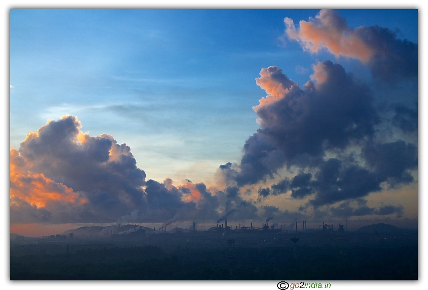 Before sunrise at early morning