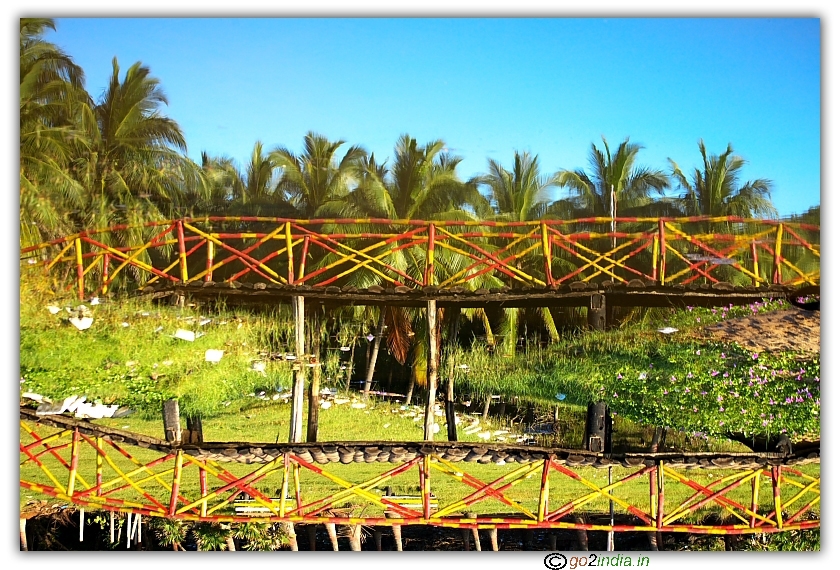 Reflection on water at Yarada bridge 
