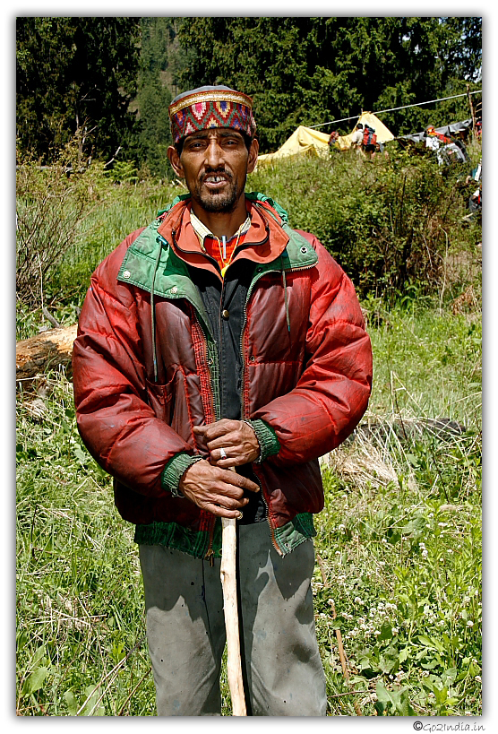 Trekking guide at Guna Pani