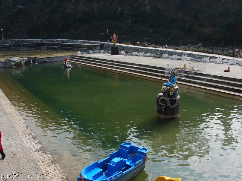 bathing ghat or a small poll