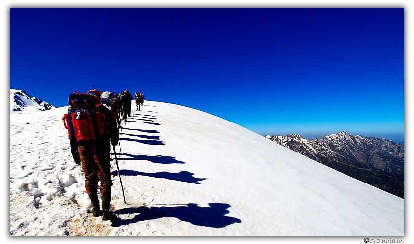 Heavenly view of Himalaya during Sarpass trekking