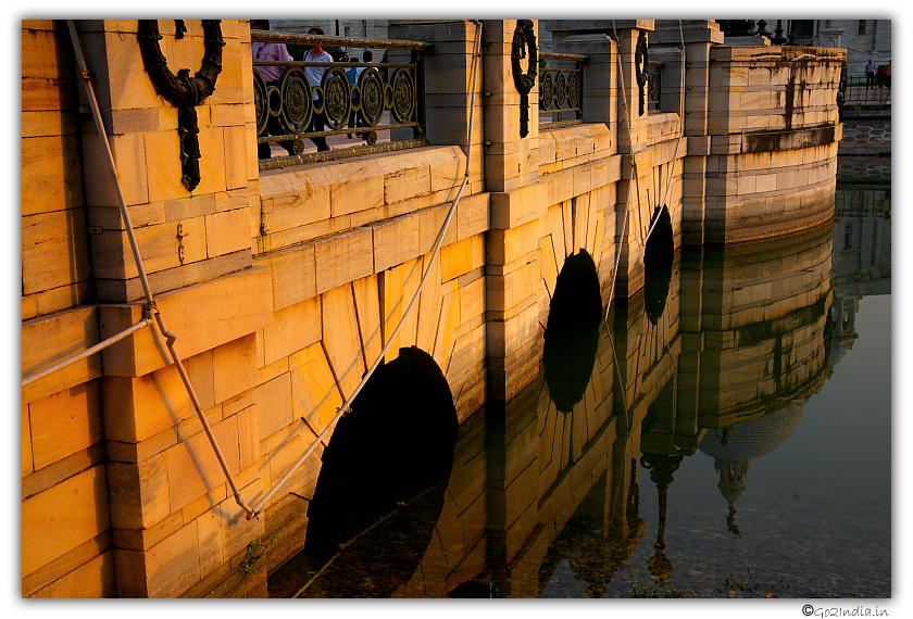 Reflection of Victoria memorial