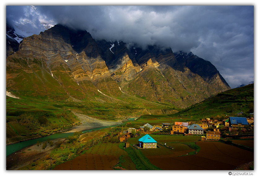 Scenic beauty of Tandi near Keylong
