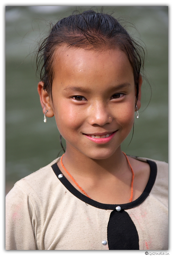 Himachal girl smiling