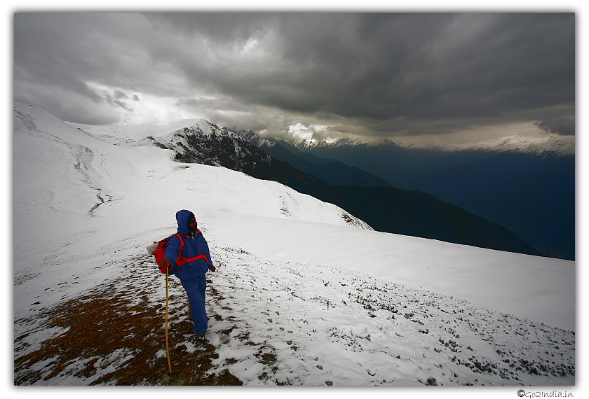 Viewing the beauty of Himalayas