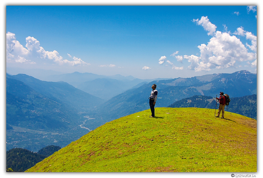 Valley view towards Kullu from height