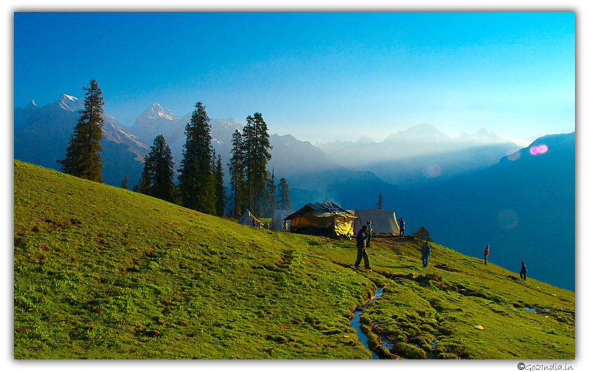 Sunrise at Bhandak thatch