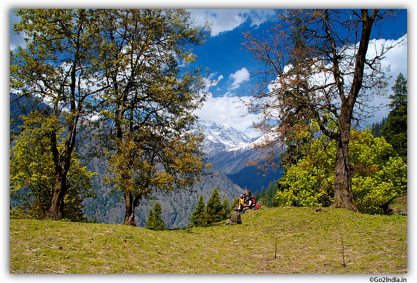 rest place in between trekking to Zirmi higher camp