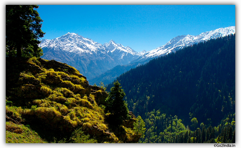 Mountains, valleys and Glacier view