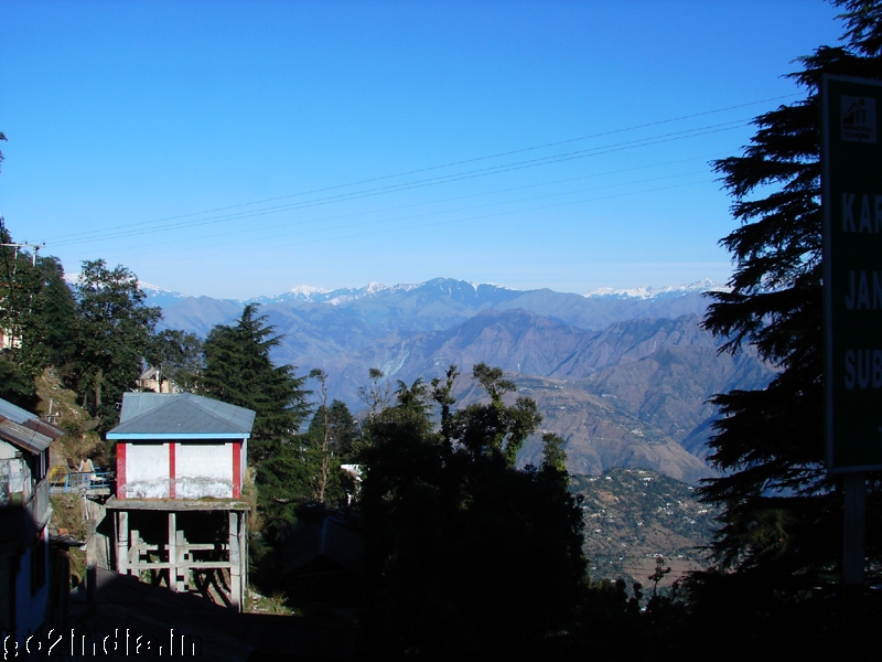 View from Gandhi Chowk Dalhousie