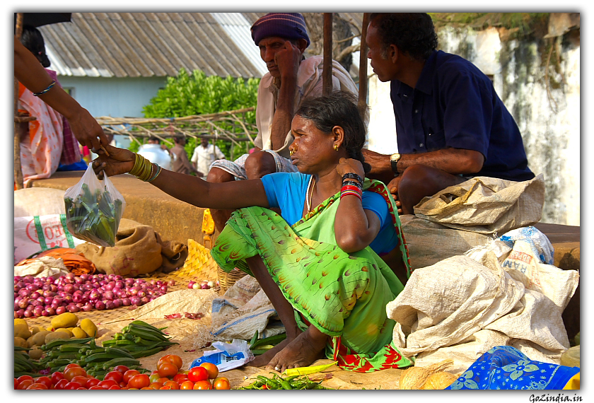 Market place at Sankarmatha near Araku