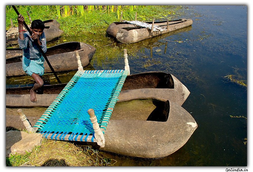 Boats at Konda karla lake