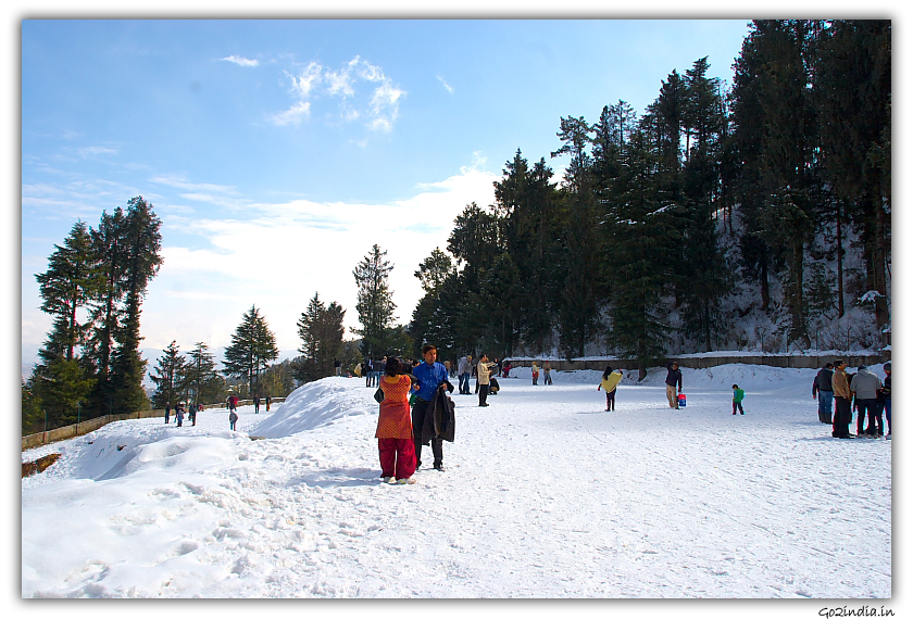 Winter snow at Kufri