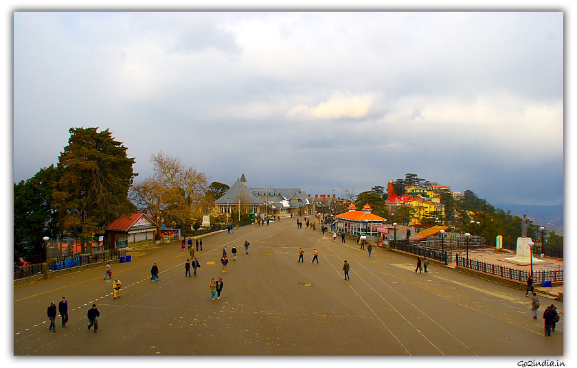 Mall road from top