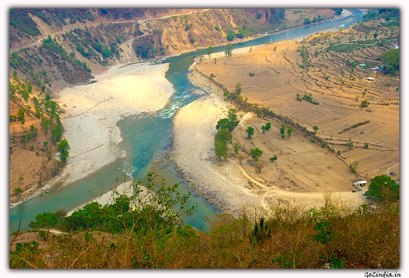 Meeting of two rivers