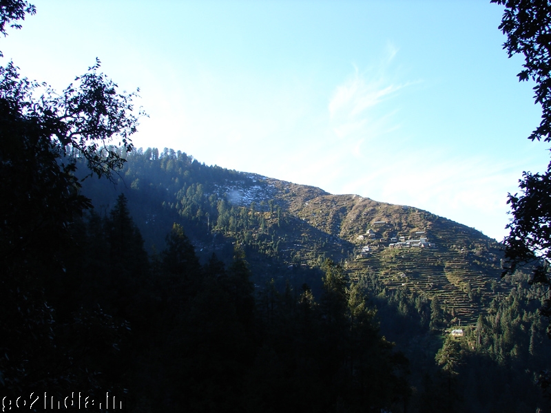 Hills with snow