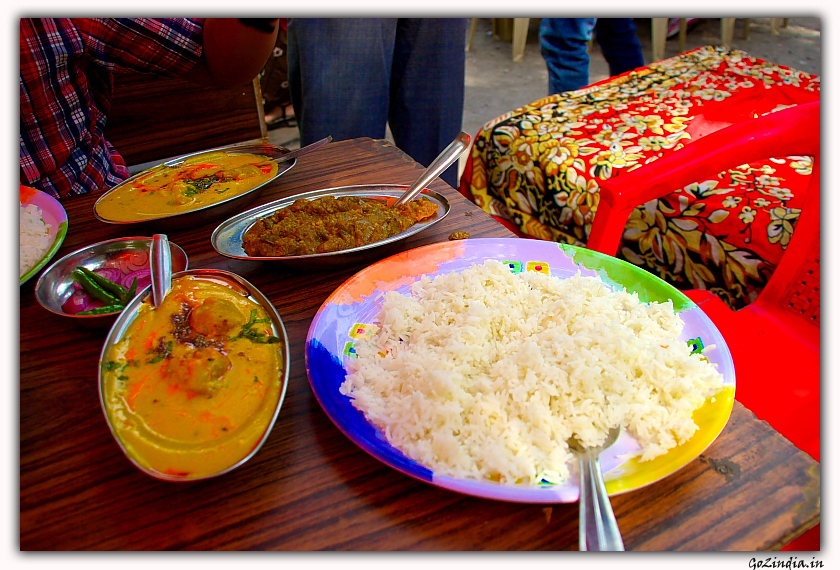 Kadhi chawal at Sattal famous lunch point
