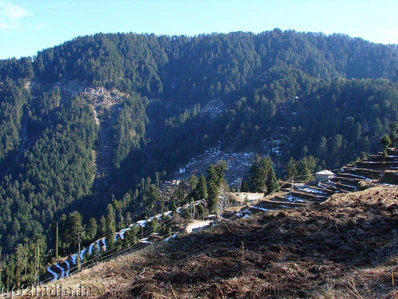 snow on hill slopes