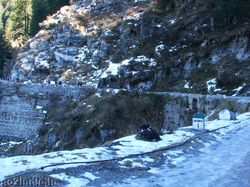 Road and snow